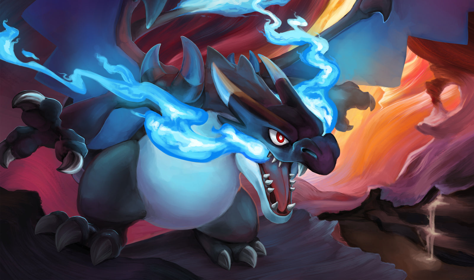 M-Charizard X Playmat