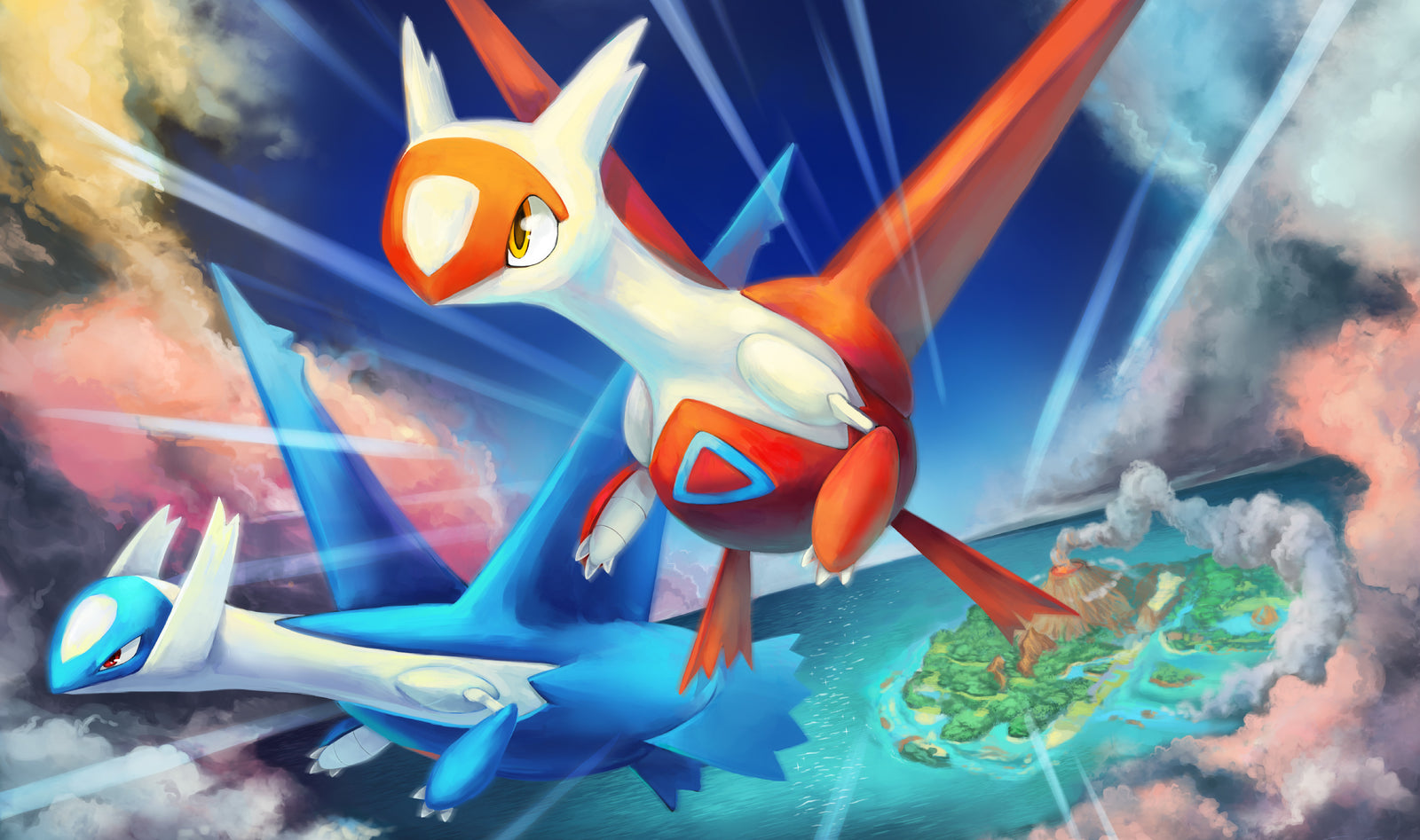Latios + Latias Playmat