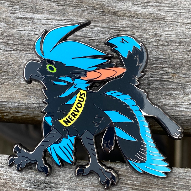 NERVOUS! Konig Enamel Pin